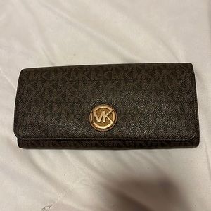 Michael Kors Tri Fold Brown Wallet